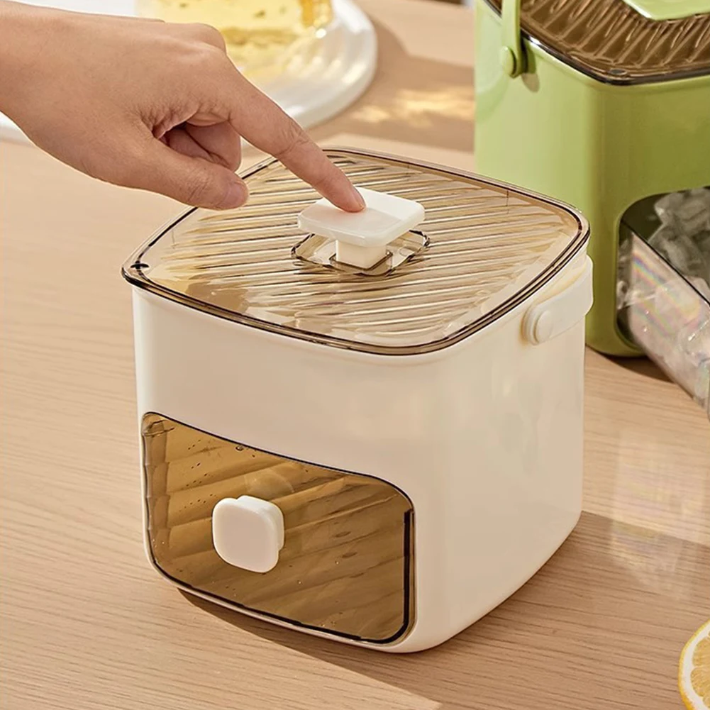 Máquina de Hielo Portátil con Cajón de Almacenamiento y Asa - Imagen 5